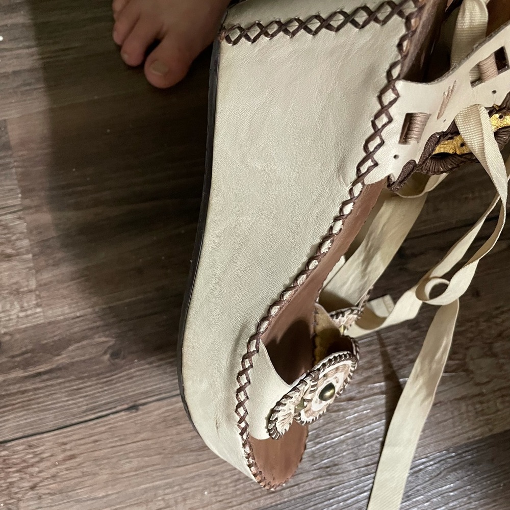Max Azria BCBG ballet ribbon Wedges - Picture 7 of 8